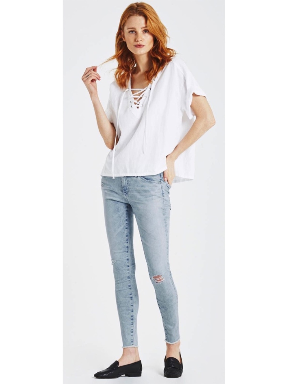 AG ADRIANO GOLDSCHMIED NWT LEGGING ANKLE SKINNY CHARMING JEAN. SIZE 28 - Picture 4 of 15